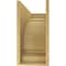Ekena Millwork 10"W x 30"D x 20"H Classic Hughes Rough Cedar Woodgrain TimberThane Corbel, Primed Tan CORUR10X30X20HUGRCPR - alternate 2